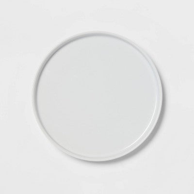  12pc Stoneware Stella Dinnerware Sets White - Threshold™: Solid Dishware Set, Service For 4, Microwave & Dishwasher Safe