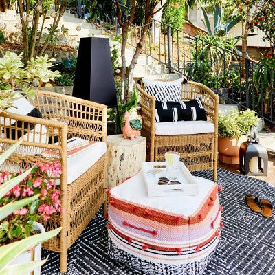  Mulberry 3pc Patio Chat Set - Natural - Threshold™