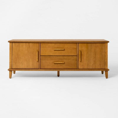  Azorella Media Stand Oak Brown - Threshold™ Designed With Studio McGee