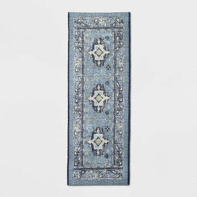  Vintage Persian Medallion Kitchen Rug Blue - Threshold™