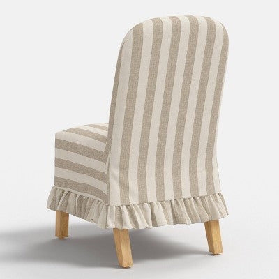  Replacement Ruffled Slipcover Only For Rounded Back Dining Chair - Threshold™