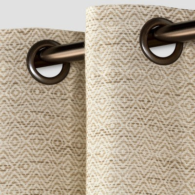 1pc Light Filtering Diamond Weave Window Curtain Panel - Threshold™
