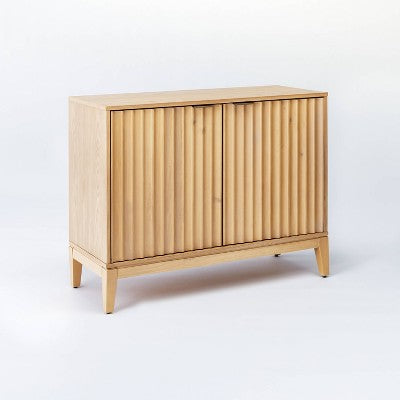  Thousand Oaks Wood Scalloped 2 Door Cabinet Brown - Threshold™ Designed With Studio McGee