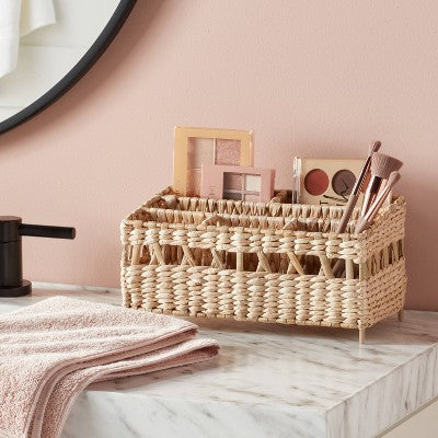  Natural Woven Makeup Organizer - Threshold™