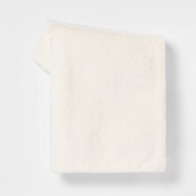  Faux Rabbit Fur Throw Blanket - Threshold™