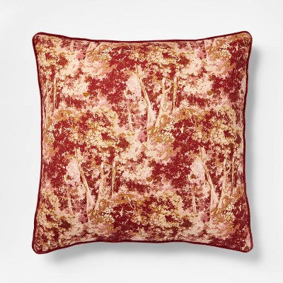  24"x24" Abstract Tree Printed Throw Pillow With Gusset - Threshold™ Designed With Studio McGee