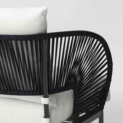  Mackworth Rope Patio Loveseat - Black - Threshold™