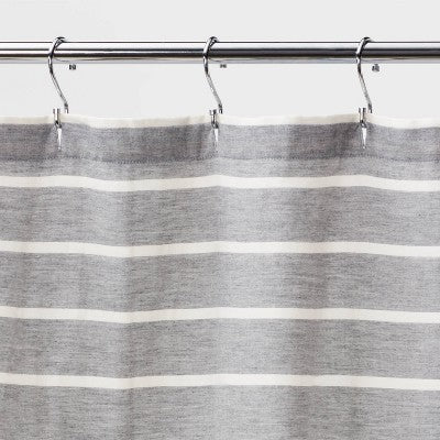  Stripe Shower Curtain Radiant Gray - Threshold™
