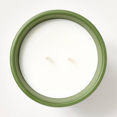  25oz Ceramic Candle Green - Threshold™ Designed With Studio McGee