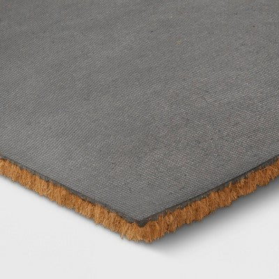  1'6"x2'6" So Happy You're Here Doormat Natural - Threshold™