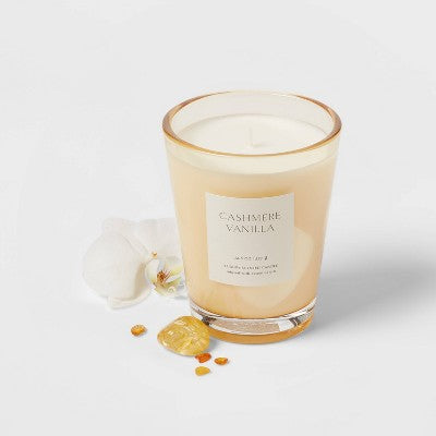  Colored Vase Glass Candle With Dust Cover - Threshold™