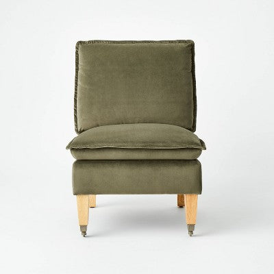  Talbert Pillow Top Slipper Chair With Casters - Threshold™ Designed With Studio McGee