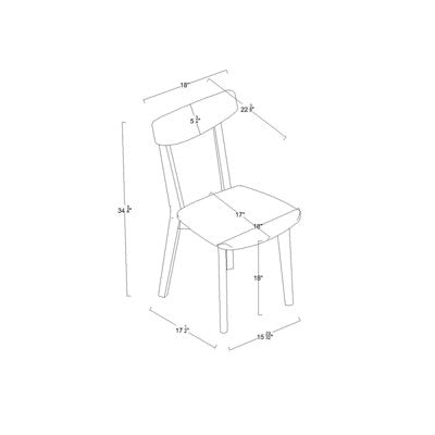  Astrid Mid-Century Dining Chairs - Threshold™