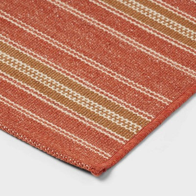  20"x34" Woven Pet Tapestry 'Dark Orange Stripe' - Threshold™
