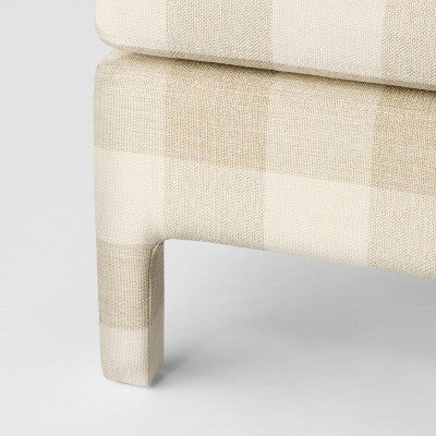  Bellfield Fully Upholstered Bench Checkered - Threshold™ Designed With Studio McGee