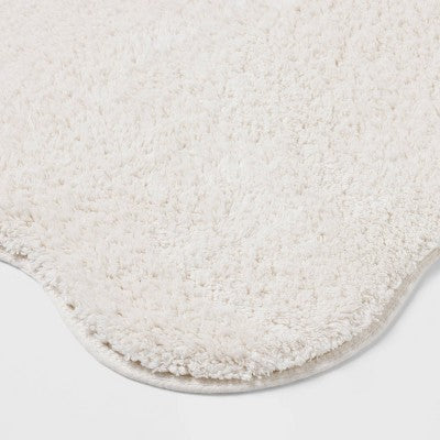  20"x30" Scallop Bath Rug Cream - Threshold™