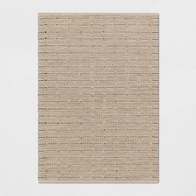  Woven Striped Flatweave Rug Black/Cream - Threshold™