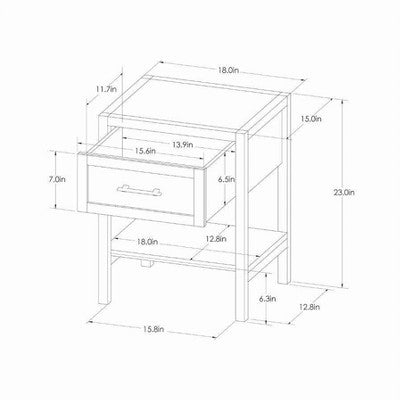  Warwick End Table With Drawer - Threshold™