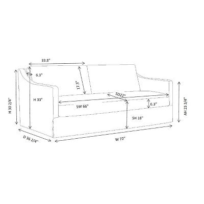  Vivian Park Upholstered Sofa - Threshold™ Designed With Studio McGee