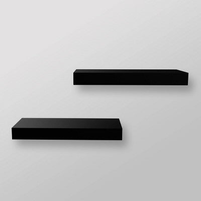  Set Of 2 16" Wood Ledge Wall Shelf - Threshold™