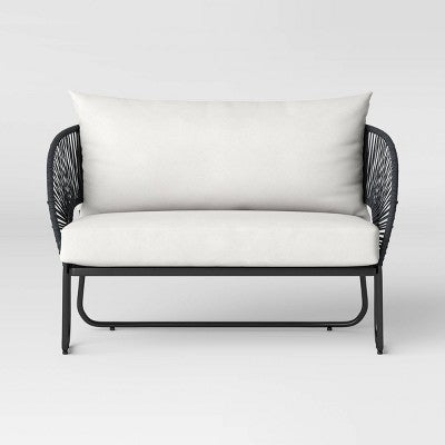  Mackworth Rope Patio Loveseat - Black - Threshold™