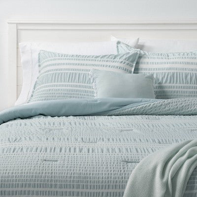  5pc Seersucker Stripe Comforter Set - Threshold™