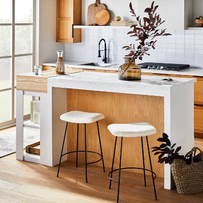  Clarkston Metal Counter Height Barstool With Upholstered Seat - Threshold™ Designed With Studio McGee