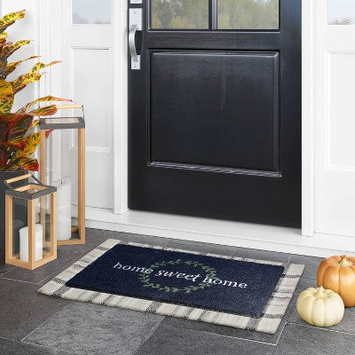  1'6"x2'6" Home Sweet Home Doormat Navy - Threshold™