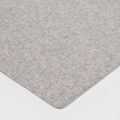  60" X 20" Basketweave Comfort Runner Mat Gray - Threshold™