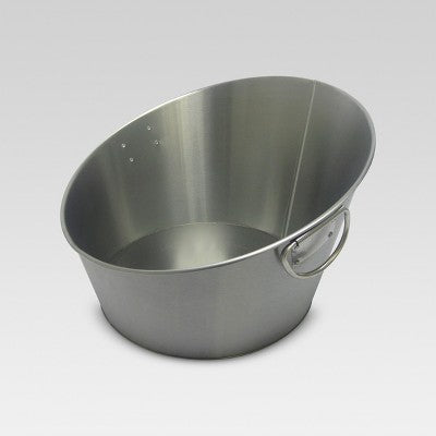  10.5L Stainless Steel Angled Beverage Tub - Threshold™: Drink Bucket Party Ice Bucket For Cold Beverages
