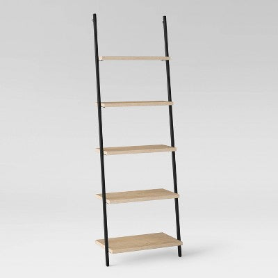  72" Loring 5 Shelf Leaning Bookshelf - Threshold™