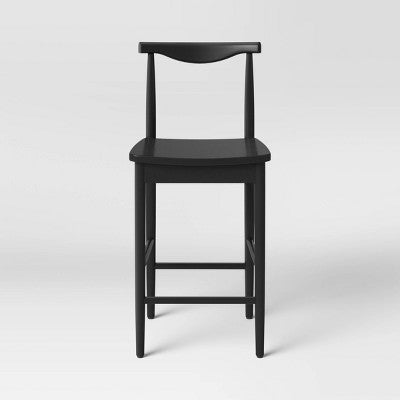  Biscoe Wood Counter Height Barstool Black - Threshold™