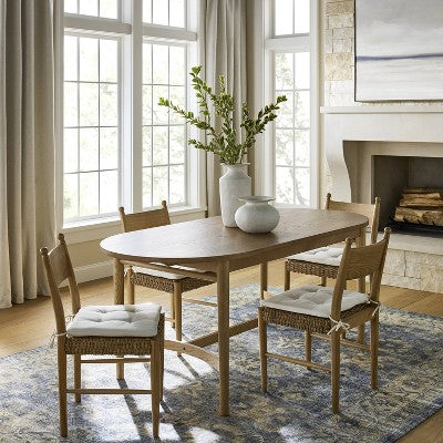  Cardamine Racetrack Dining Table Natural Wood - Threshold™ Designed With Studio McGee