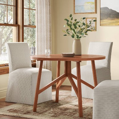  42" Clarksburg Round Dining Table Brown - Threshold™