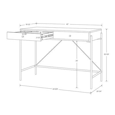  Elowen Desk With Drawer - Threshold™
