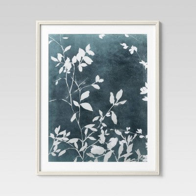  (Set Of 2) 24"x30" All Over Floral Framed Posters - Threshold™: Spring Botanical Nature Wall Art, White Frame