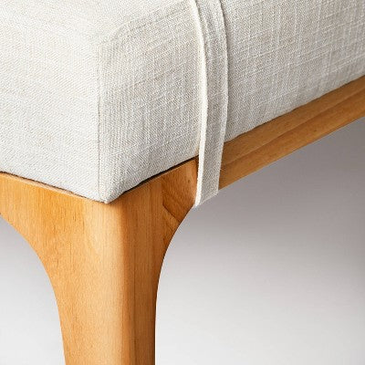  Randolph Bench With Bolster Pillows Linen - Threshold™ Designed With Studio McGee