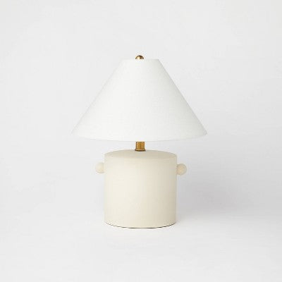  Ceramic Table Lamp With Knob Tan - Threshold™ Designed With Studio McGee