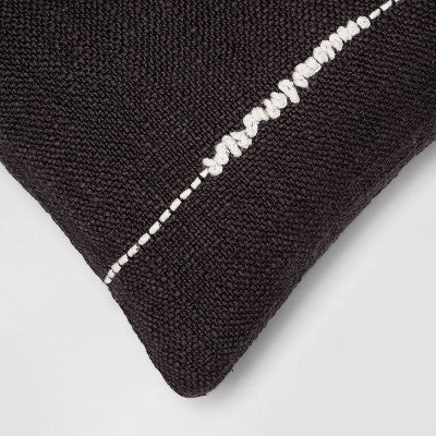  Embroidered Thin Line Lumbar Throw Pillow - Threshold™