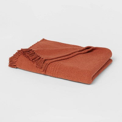  Woven Textural Striped Bed Throw - Threshold™