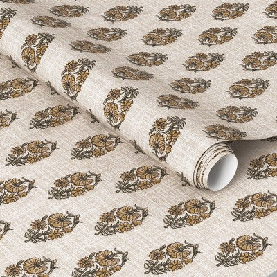  Floral Stamp Wheat Wallpaper - Threshold™