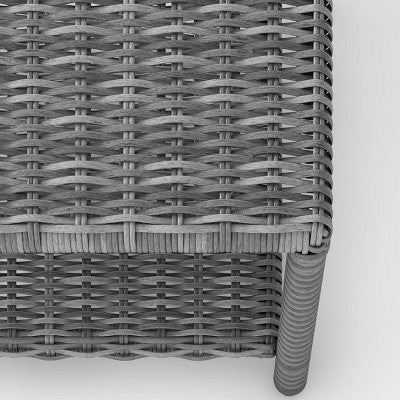  Monroe Wicker Patio Coffee Table - Gray - Threshold™