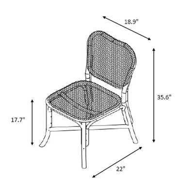  Interlaken Rattan With Woven Seat And Back Dining Chair - Threshold™ Designed With Studio McGee