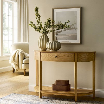  Harriett Console Table Natural Wood - Threshold™ Designed With Studio McGee