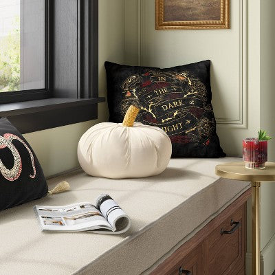  Shaped Velvet Pumpkin Throw Pillow - Threshold™