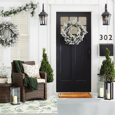  Halsted 5pc Wicker Small Space Patio Furniture Set - Threshold