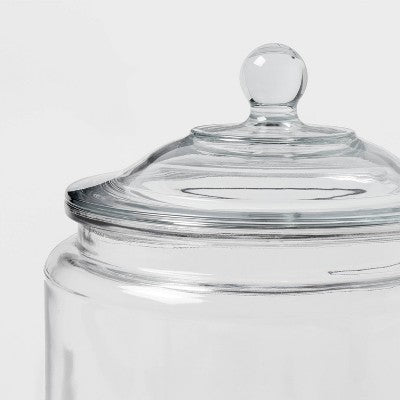  8qt Glass Beverage Dispenser - Threshold™: Traditional Glass Drink Server, Dishwasher-Safe, Hot/Cold Use