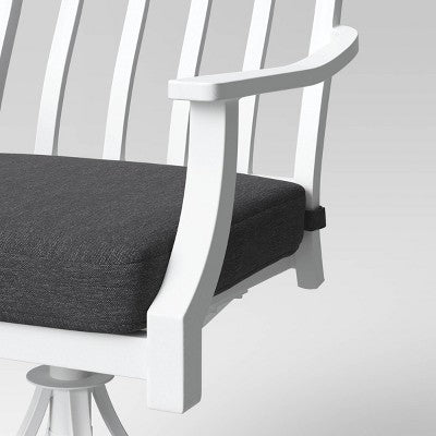  2pc Fairmont Metal Rocking Outdoor Patio Dining Chairs Swivel Chairs Charcoal - Threshold™
