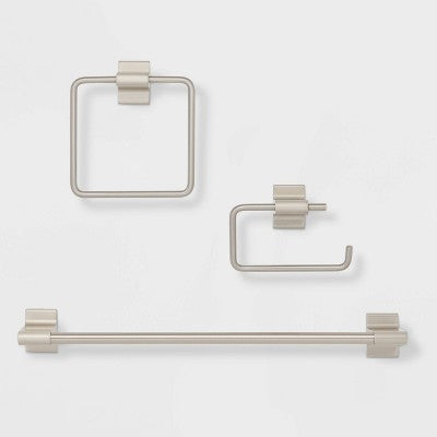  3pc Modern Bath Hardware Set - Threshold™