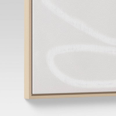  (Set Of 2) 24" X 30" Line Drawing Wall Canvases Gray/White - Threshold™